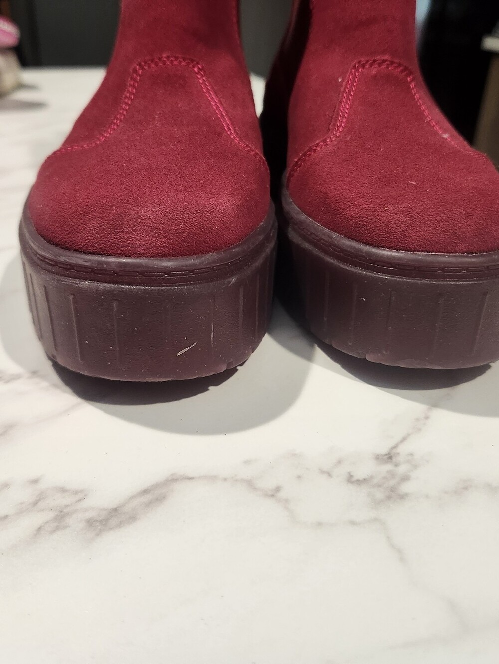 Puma Mayze Chelsea Platform Suede Boots Womens Size 7 - Picture 6 of 8